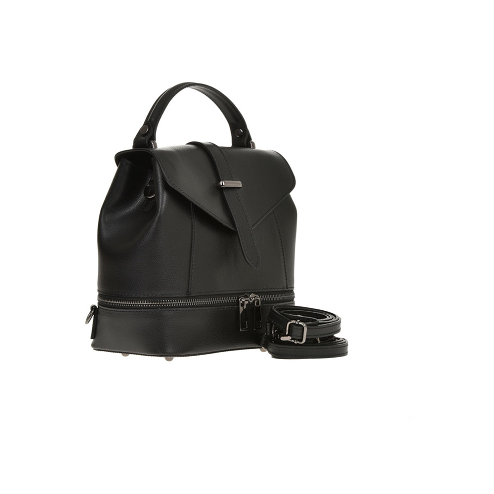 Rucsac dama din piele naturala Antonia Moretti AM0301, Negru, #3, Bagsy