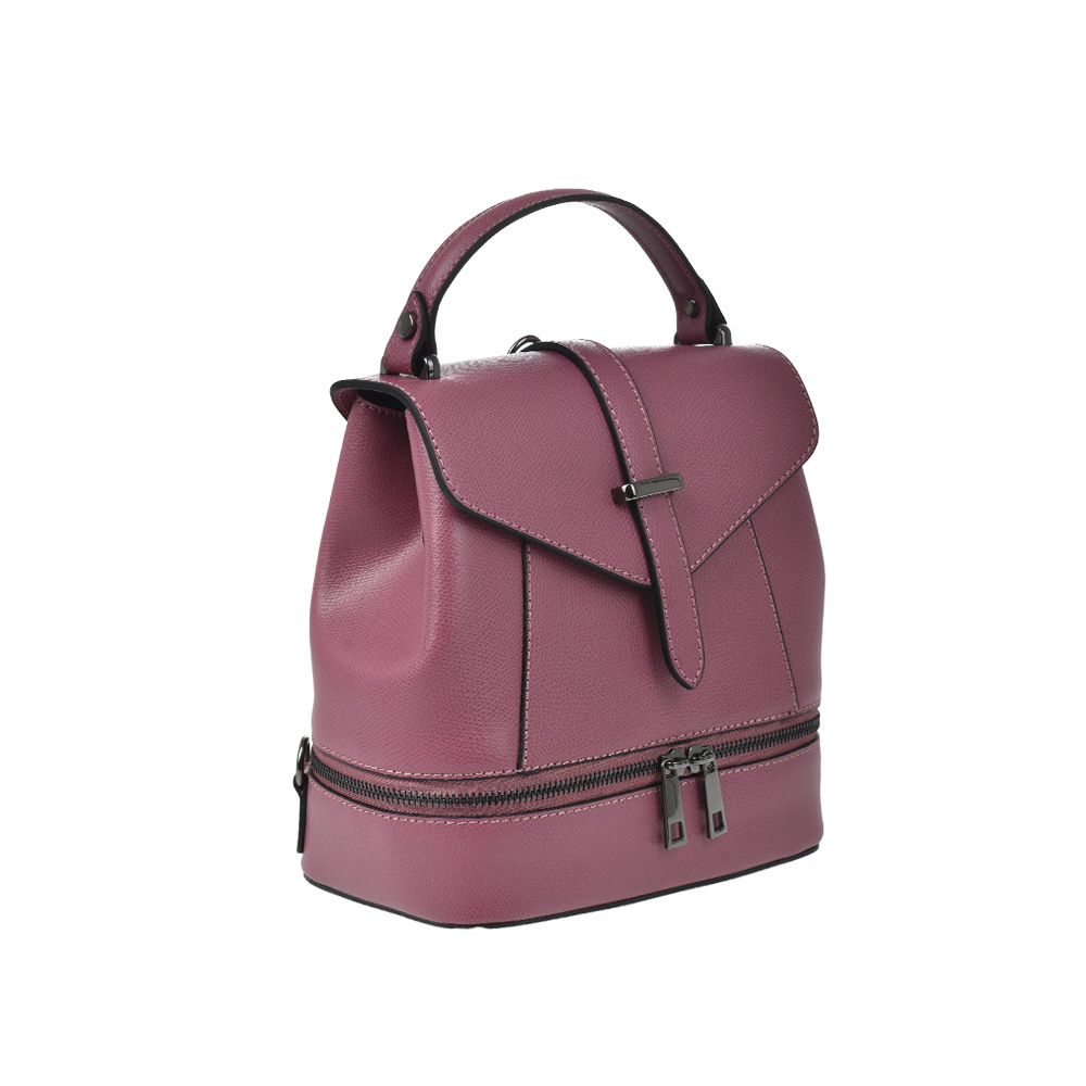 Rucsac dama din piele naturala Antonia Moretti AM0301, Lila, #2, Bagsy