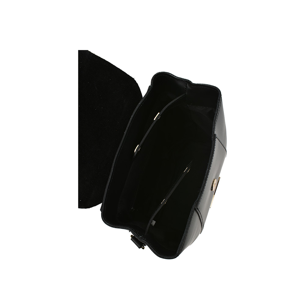 Rucsac din piele naturala Antonia Moretti AM0326, Negru, #5, Bagsy