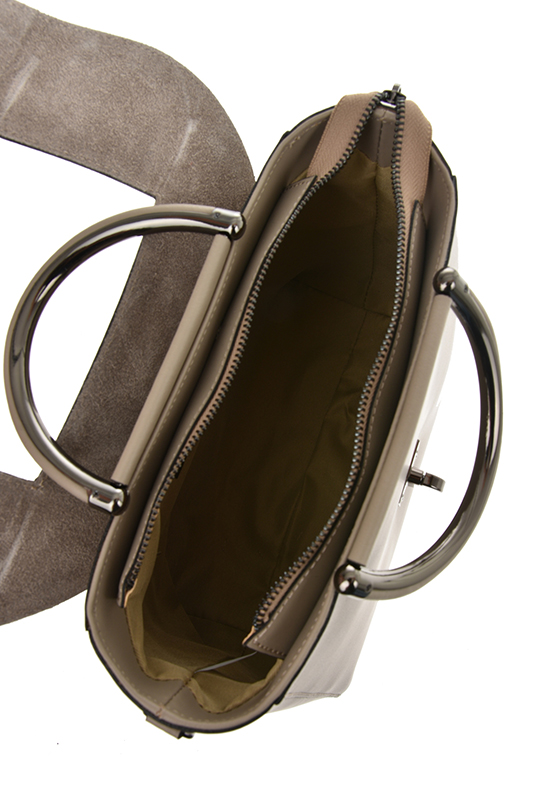 Geanta tote din piele naturala Antonia Moretti AM0330, Bej inchis, #5, Bagsy