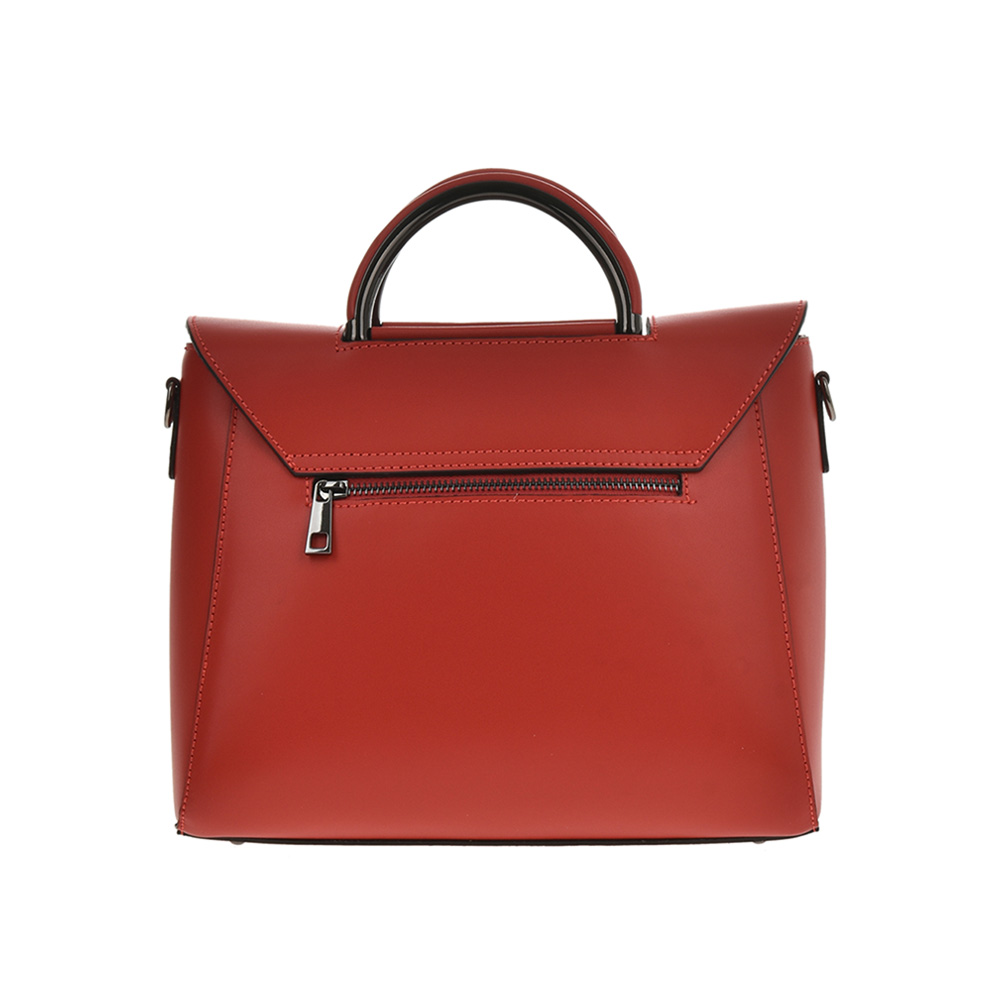 Geanta de mana din piele naturala Antonia Moretti  AM0330, Rosu, #3, Bagsy