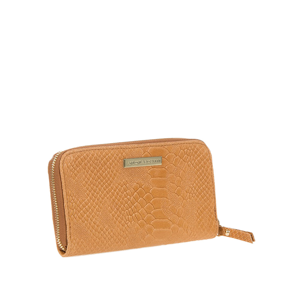 Portofel dama din piele naturala Antonia Moretti AM0345 , Cognac, #2, Bagsy