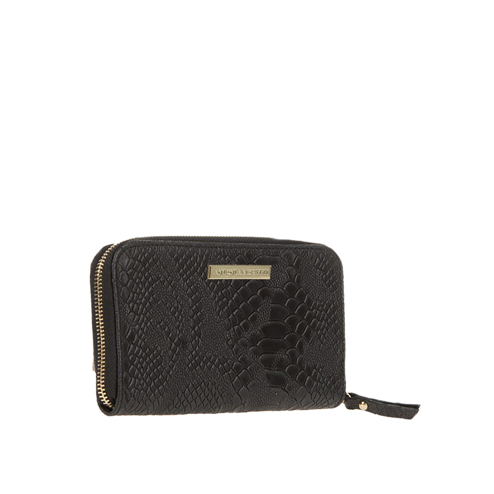 Portofel dama din piele naturala Antonia Moretti AM0345 , Negru, #2, Bagsy