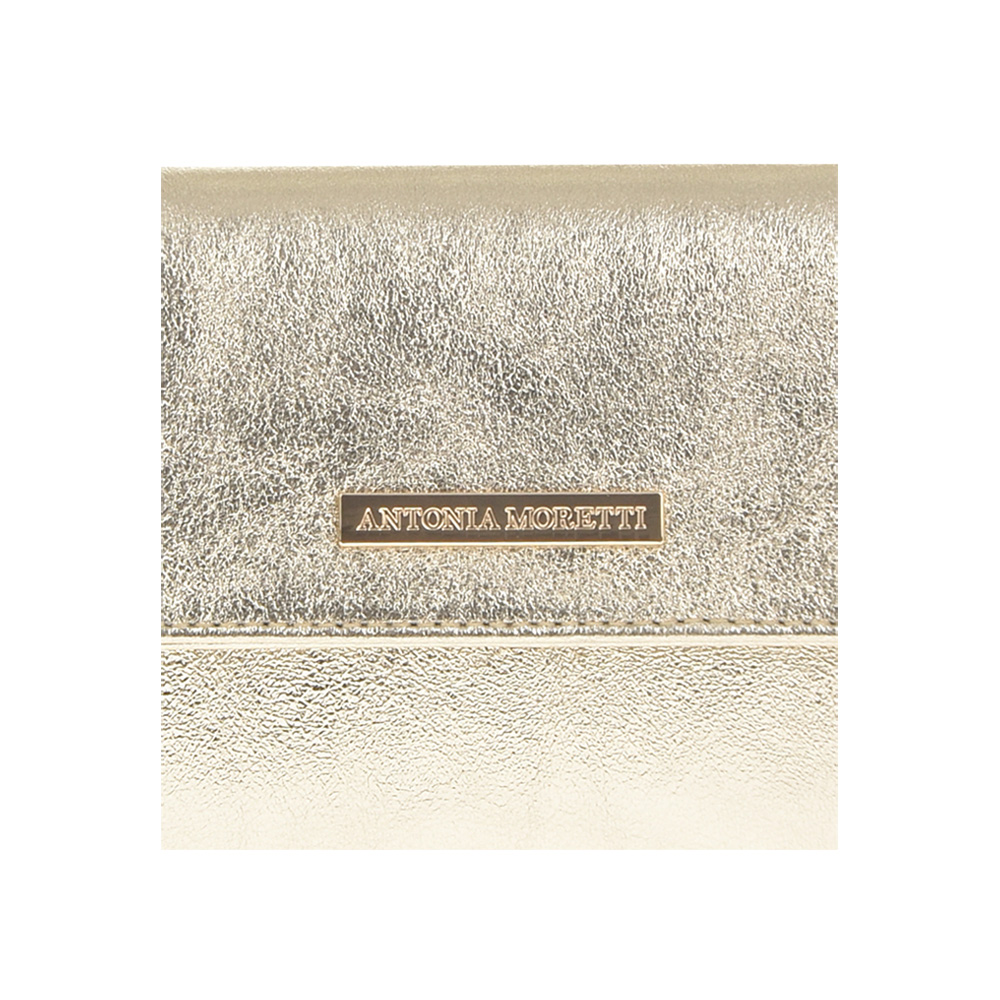 Geanta de ocazie din piele naturala Antonia Moretti AM0352, Auriu, Nr. 4, Bagsy