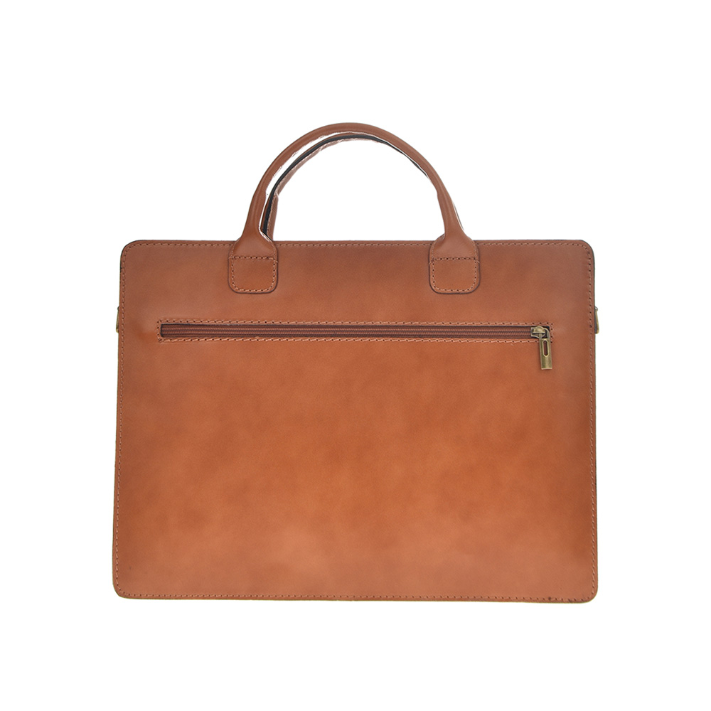 Servieta de piele Antonia Moretti AM0366, Cognac, #3, Bagsy