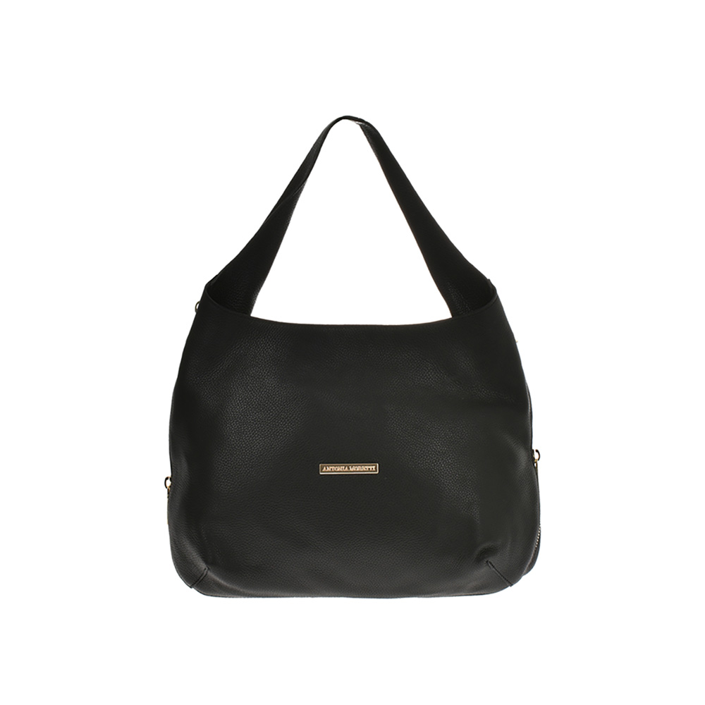 Geanta shopper din piele naturala Antonia Moretti AM0384, Negru, #1, Bagsy