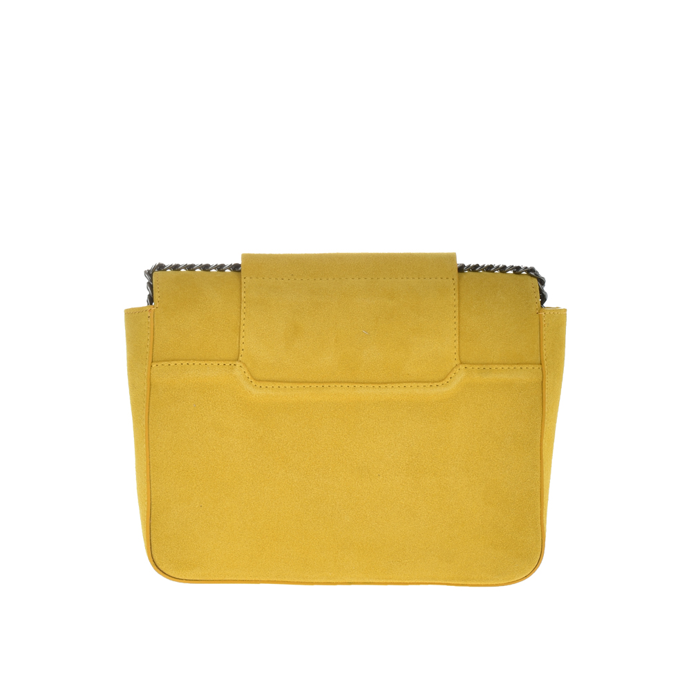 Geanta de umar din piele naturala Antonia Moretti AM0388, Galben, #4, Bagsy