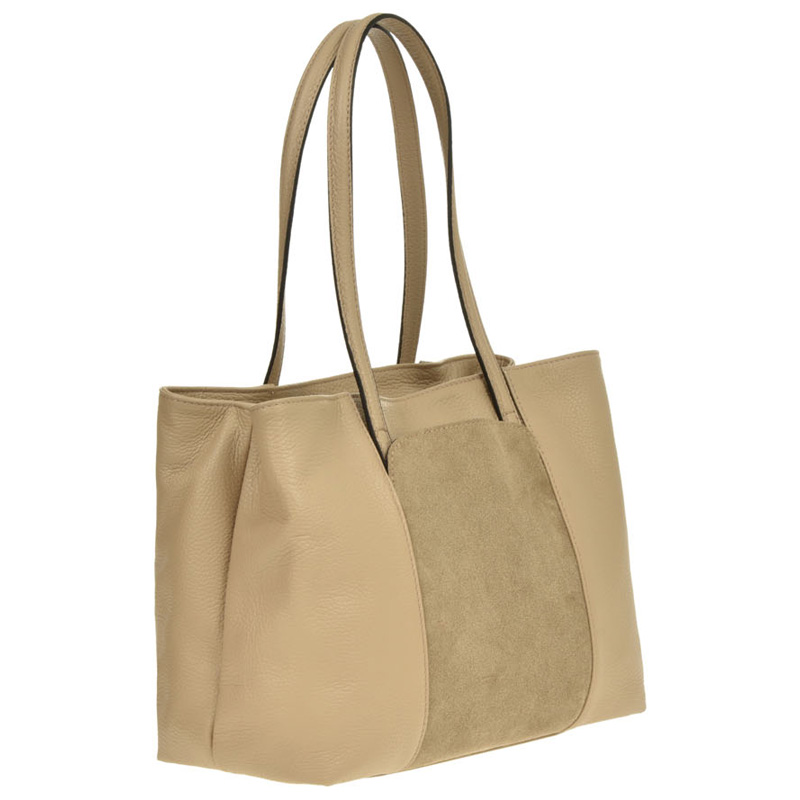 Geanta de mana din piele naturala Antonia Moretti AM0389, Grej, Nr. 3, Bagsy