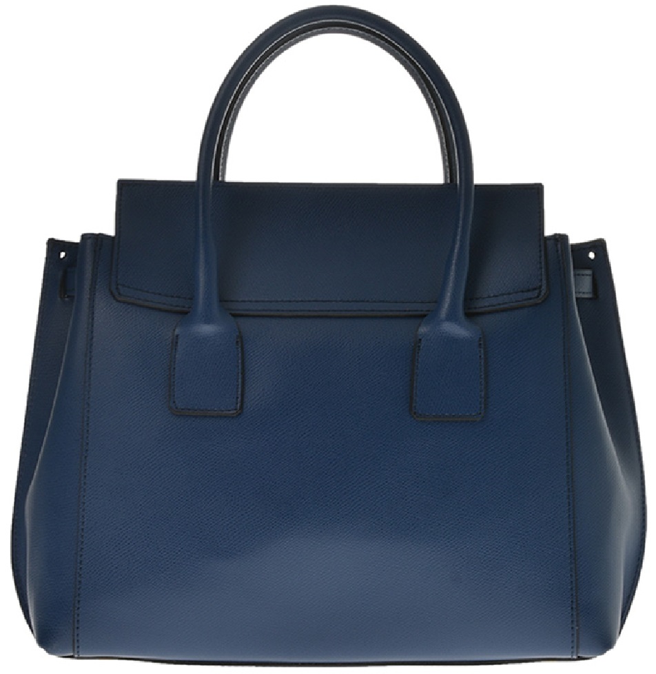 Geanta de mana din piele natuala Antonia Moretti AM0390, Albastru, #3, Bagsy