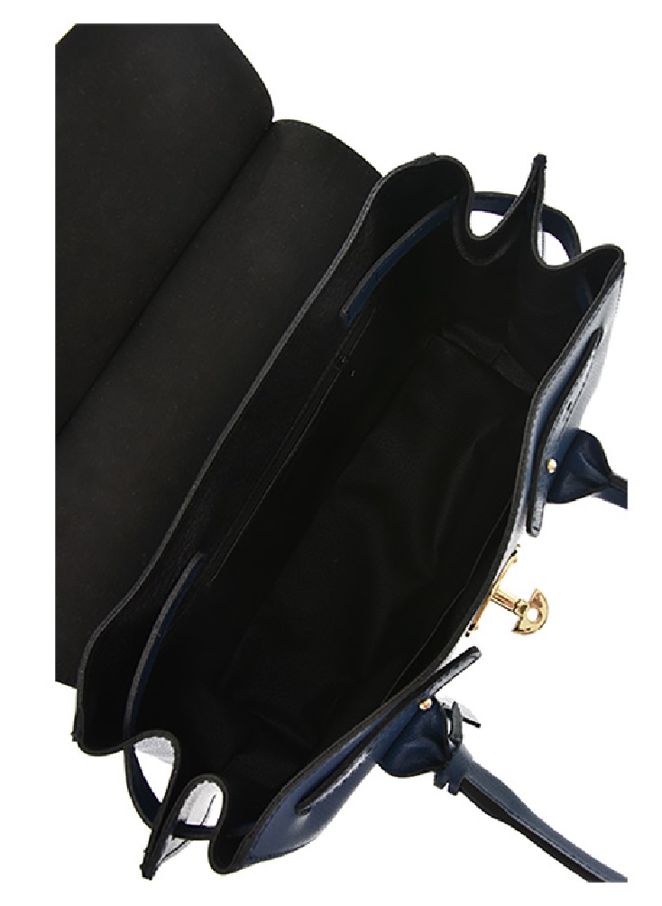 Geanta de mana din piele natuala Antonia Moretti AM0390, Albastru, #5, Bagsy