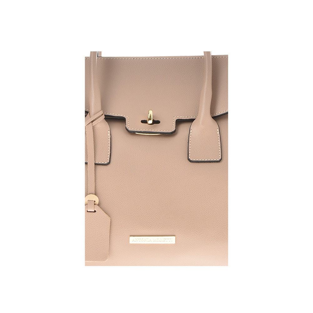 Geanta de mana din piele natuala Antonia Moretti AM0390, Roz prafuit, #4, Bagsy