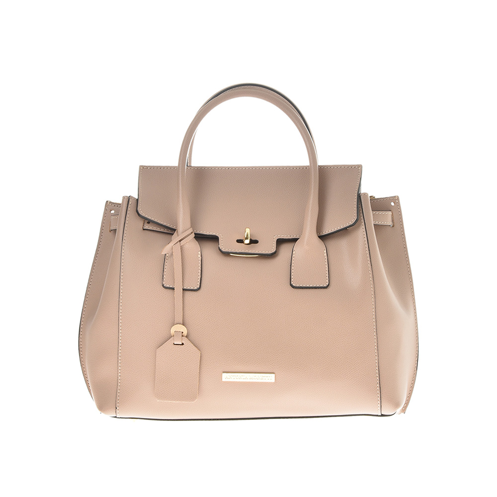 Geanta de mana din piele natuala Antonia Moretti AM0390, Roz prafuit, #1, Bagsy