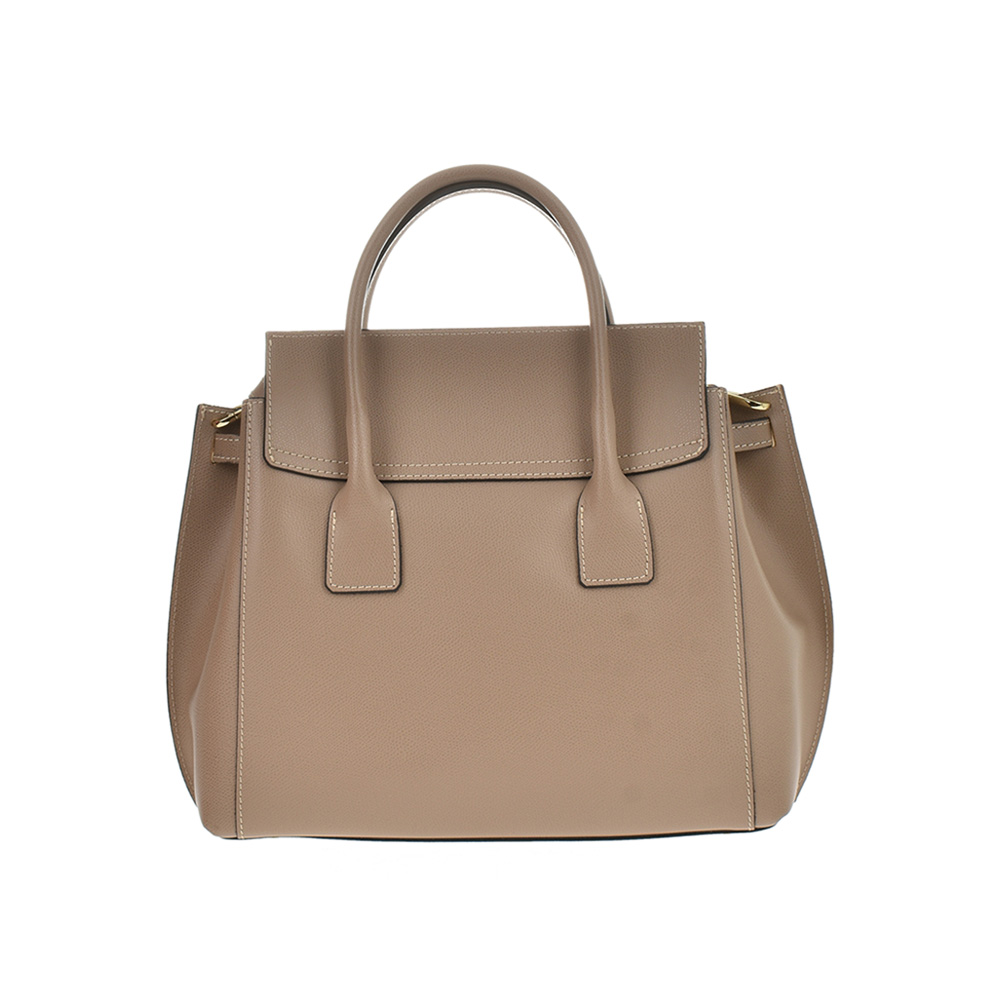 Geanta de mana din piele natuala Antonia Moretti AM0390, Grej, #3, Bagsy