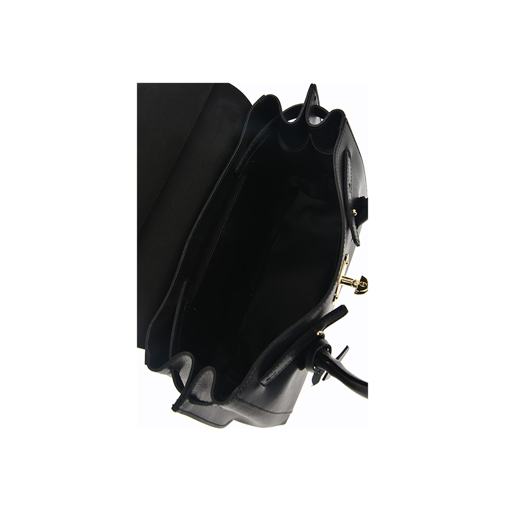 Geanta de mana din piele natuala Antonia Moretti AM0390, Negru, #5, Bagsy