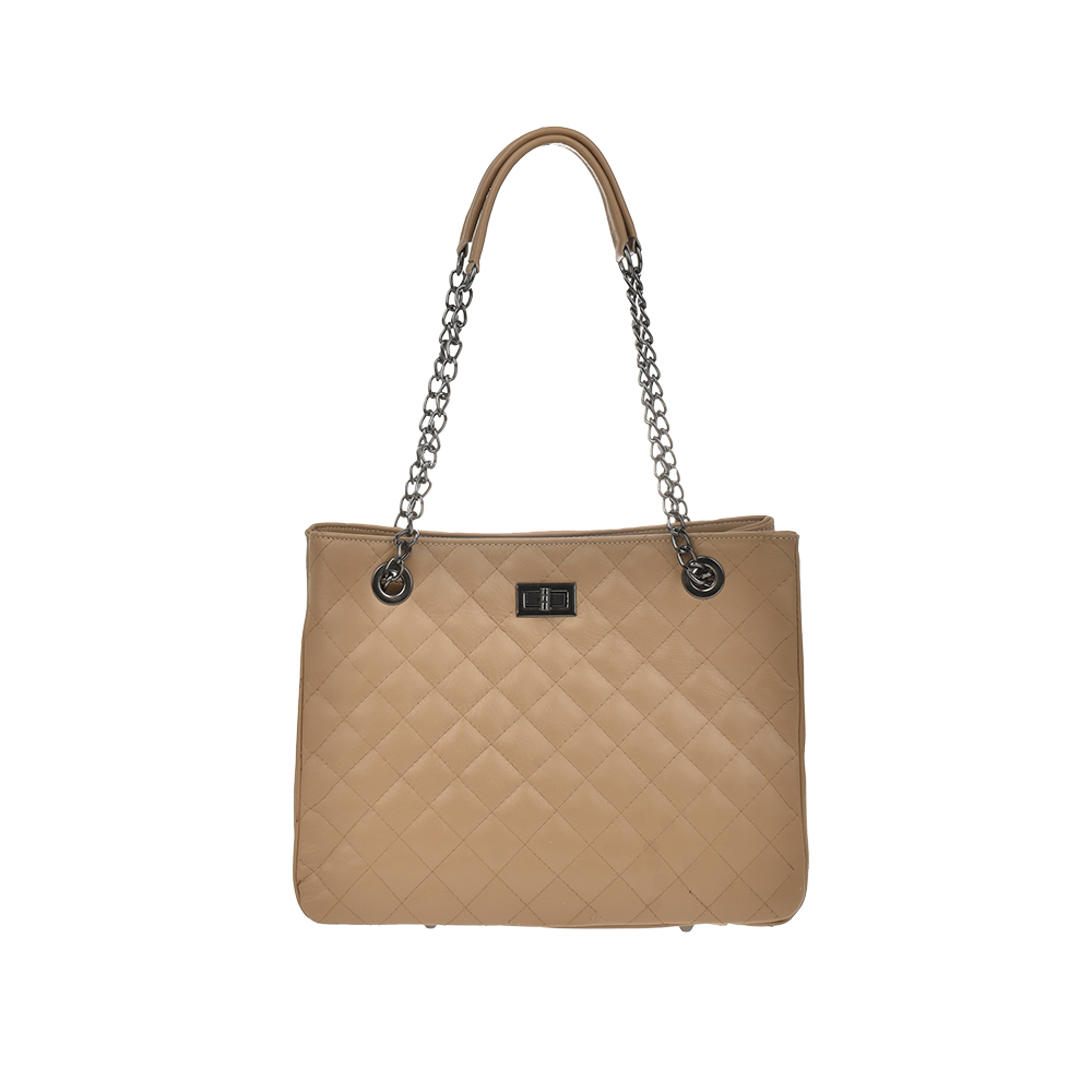 Geanta tote din piele naturala Antonia Moretti AM0391, Grej, #1, Bagsy