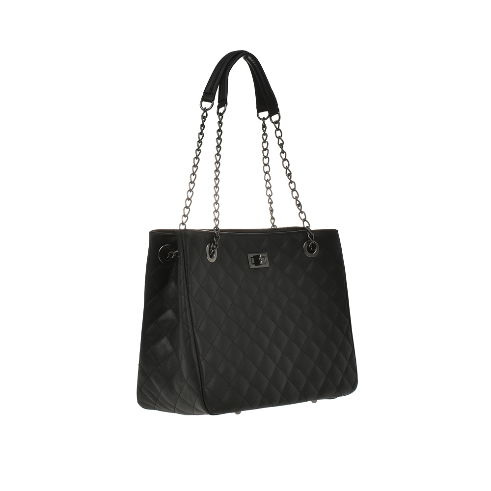 Geanta tote din piele naturala Antonia Moretti AM0391, Negru, #2, Bagsy