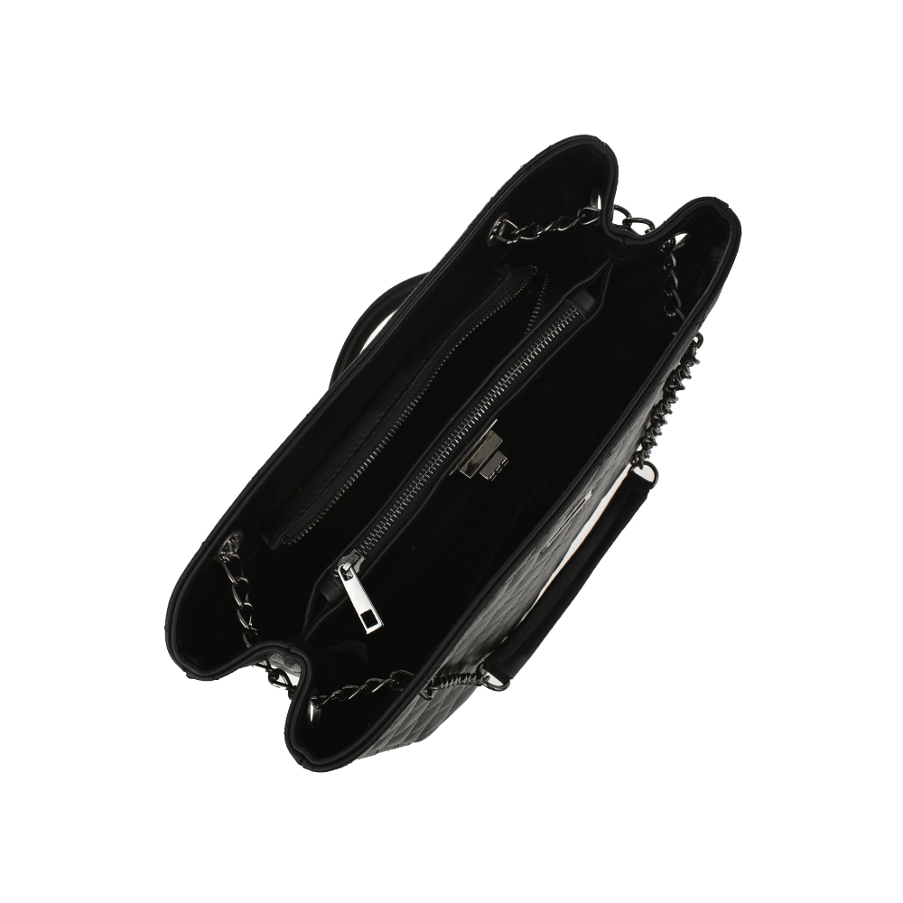 Geanta tote din piele naturala Antonia Moretti AM0391, Negru, #4, Bagsy