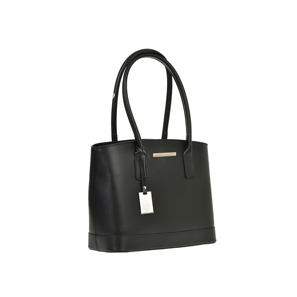 Geanta de mana din piele naturala Antonia Moretti AM0427, Negru, #2, Bagsy