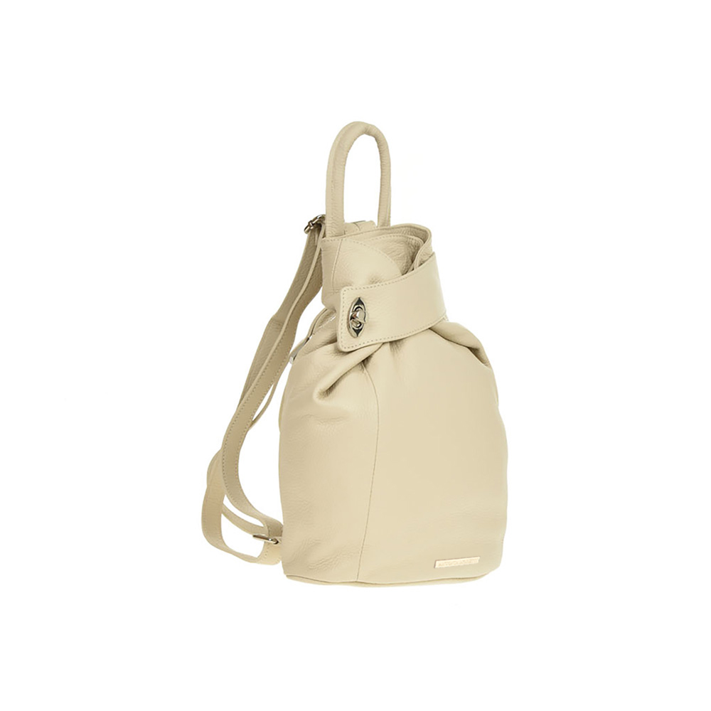 Rucsac dama din piele naturala Antonia Moretti AM0440, Bej, #2, Bagsy