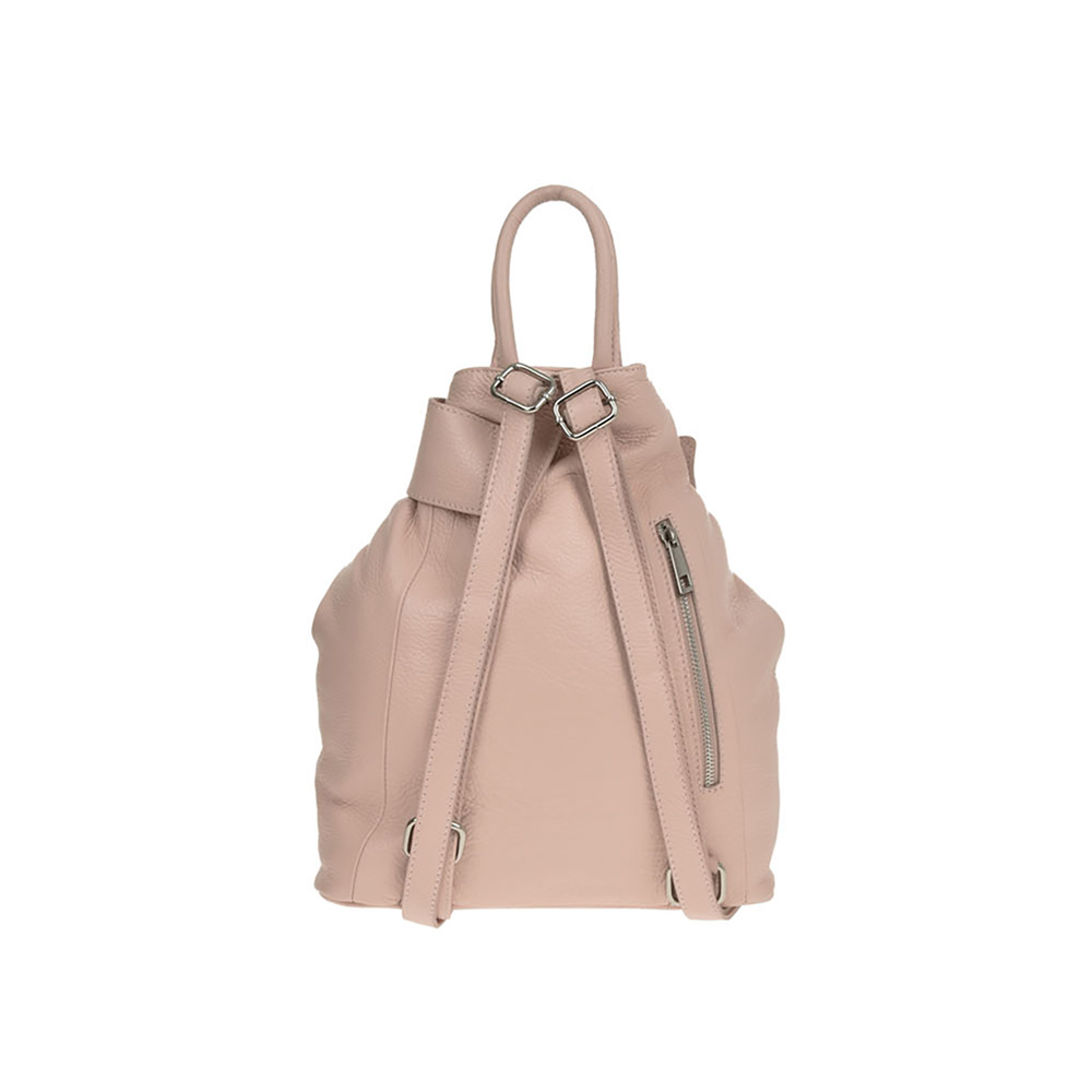 Rucsac dama din piele naturala Antonia Moretti AM0440, Roz prafuit, #3, Bagsy