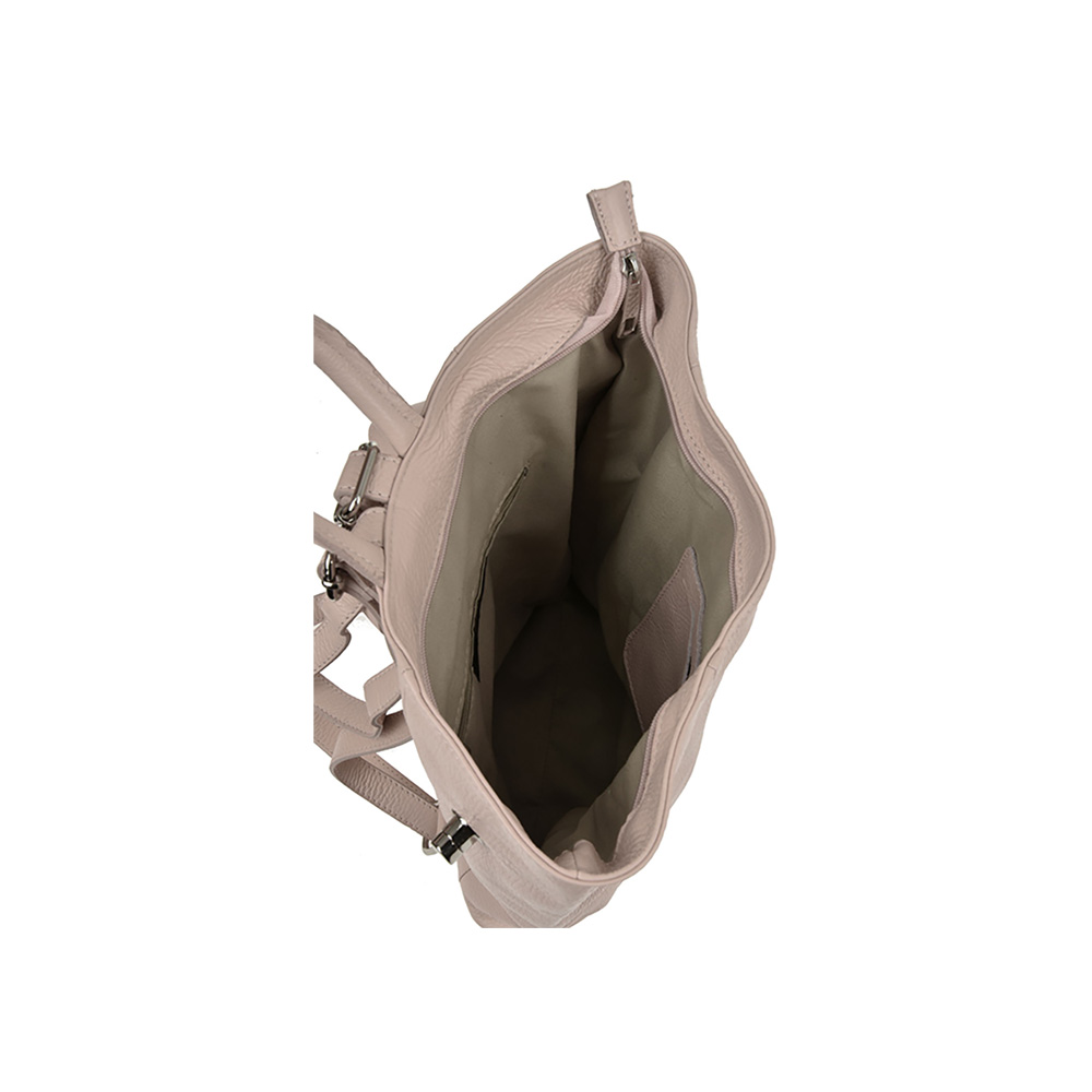 Rucsac dama din piele naturala Antonia Moretti AM0440, Roz prafuit, #4, Bagsy