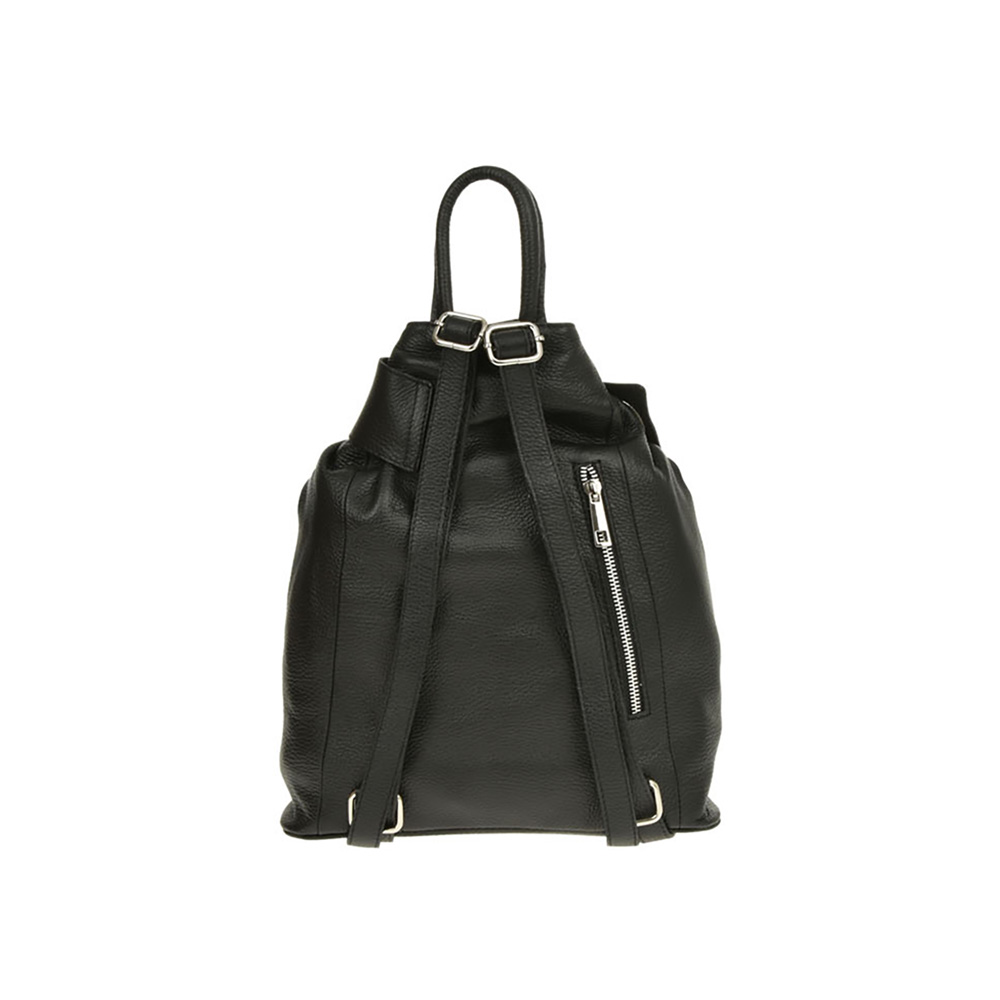 Rucsac dama din piele naturala Antonia Moretti AM0440, Negru, #3, Bagsy