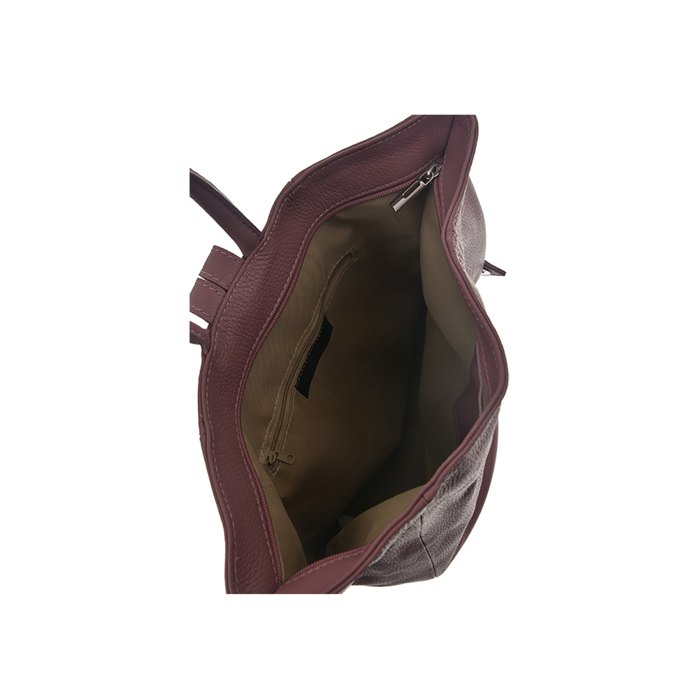 Rucsac dama din piele naturala Antonia Moretti AM0440, Lila, #5, Bagsy