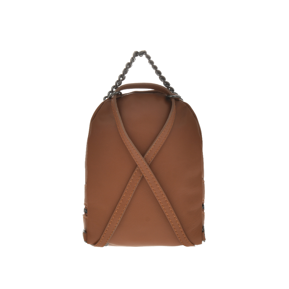 Rucsac din piele naturala Antonia Moretti AM0441, Cognac, #3, Bagsy
