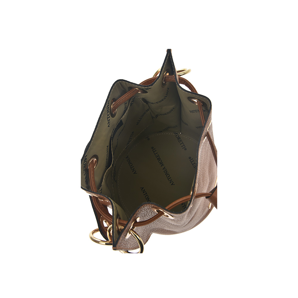 Geanta de umar din piele naturala Antonia Moretti AM0527, Cognac, Nr. 5, Bagsy