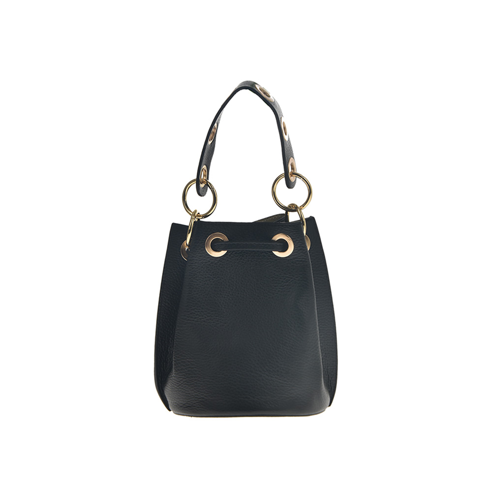 Geanta de umar din piele naturala Antonia Moretti AM0527, Negru, #4, Bagsy