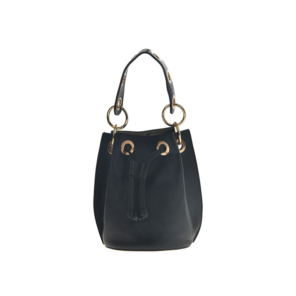 Geanta de umar din piele naturala Antonia Moretti AM0527, Negru, #1, Bagsy