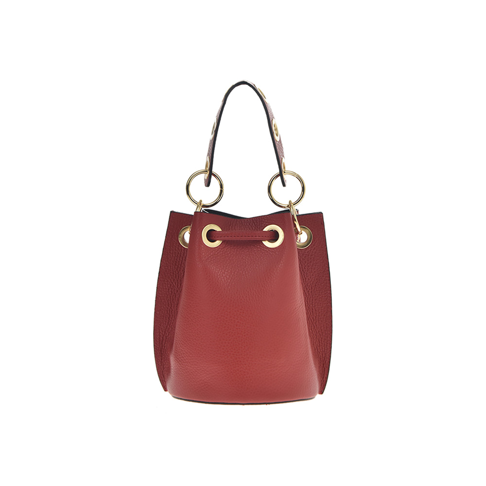 Geanta de umar din piele naturala Antonia Moretti AM0527, Rosu, #3, Bagsy