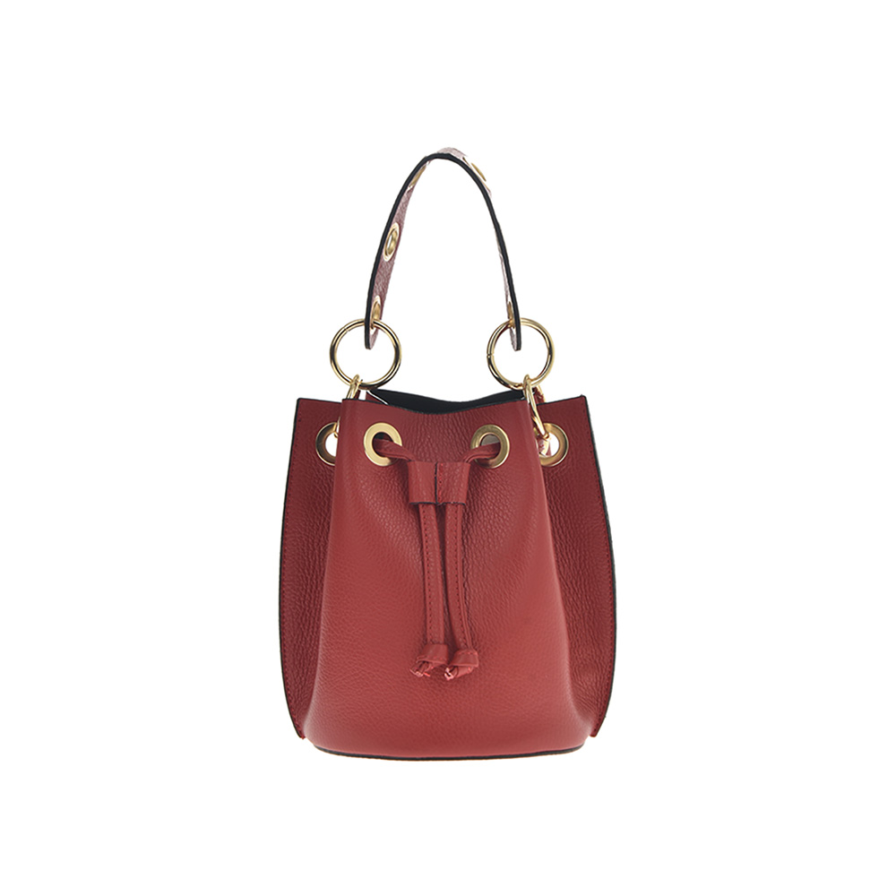 Geanta de umar din piele naturala Antonia Moretti AM0527, Rosu, #1, Bagsy