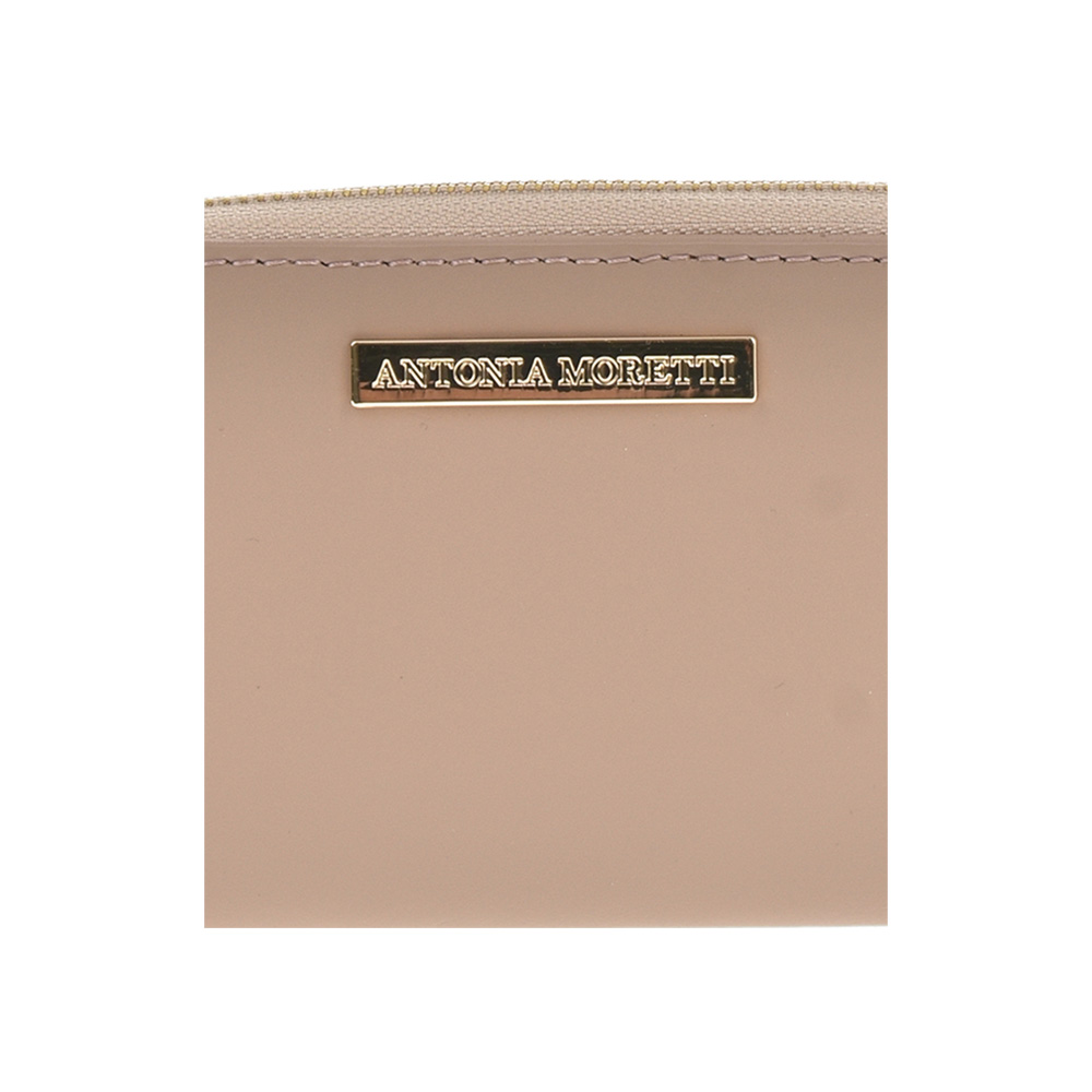 Portofel dama din piele naturala Antonia Moretti AM0602, Roz prafuit, #4, Bagsy
