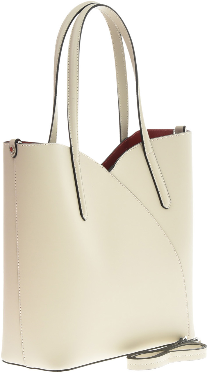 Geanta tote din piele naturala Antonia Moretti AM0612, Bej, #2, Bagsy