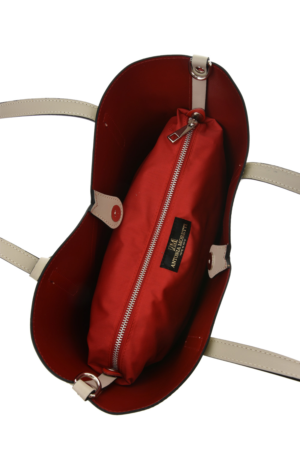 Geanta tote din piele naturala Antonia Moretti AM0612, Bej, #5, Bagsy