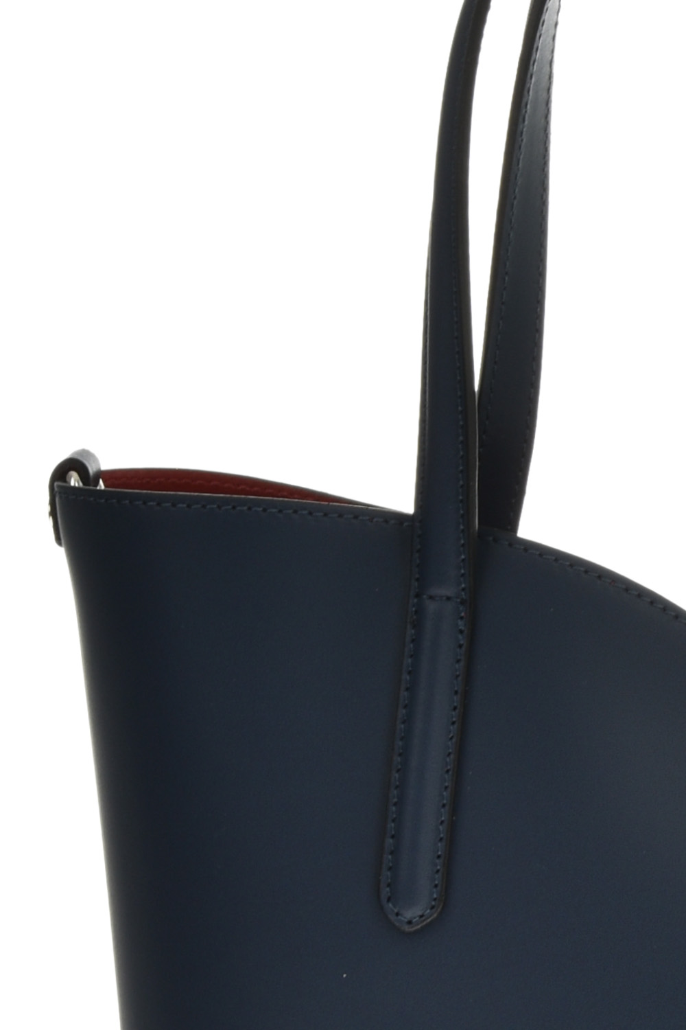 Geanta tote din piele naturala Antonia Moretti AM0612, Albastru, #3, Bagsy