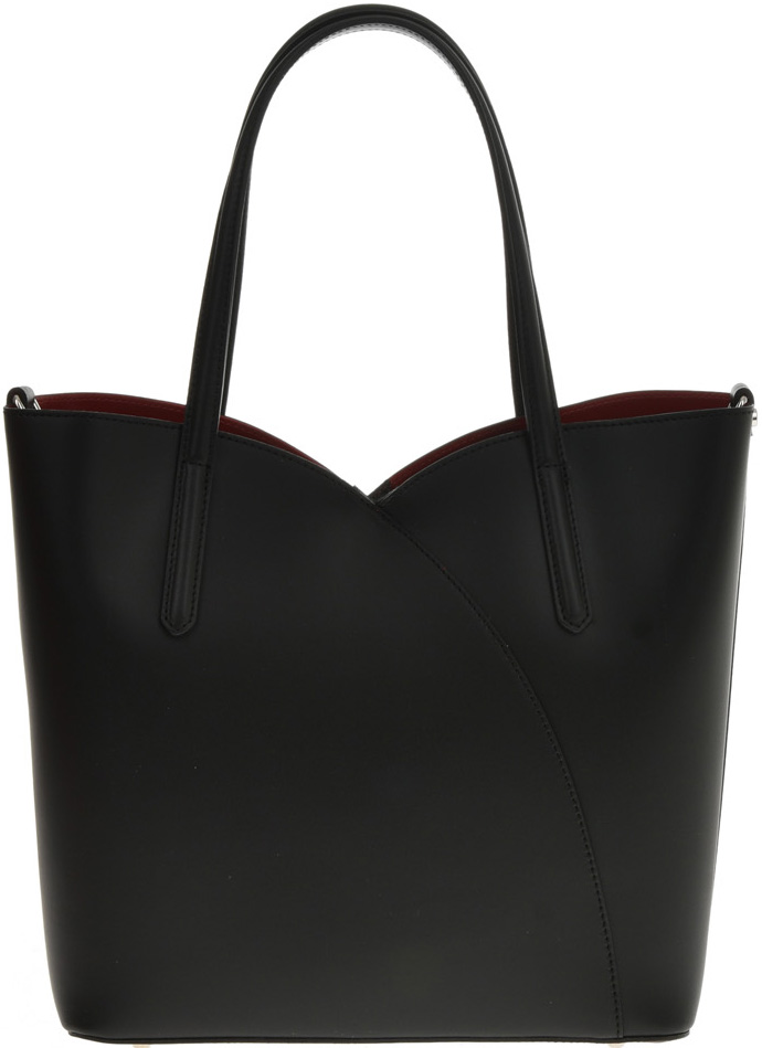 Geanta tote din piele naturala Antonia Moretti AM0612, Negru, #4, Bagsy