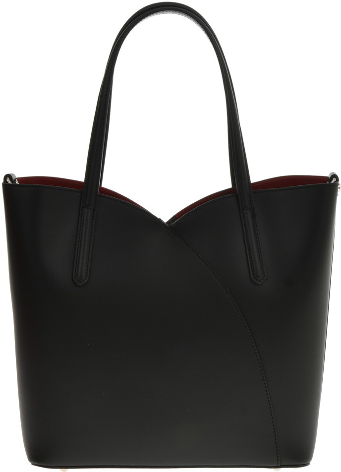 Geanta tote din piele naturala Antonia Moretti AM0612, Negru, #1, Bagsy