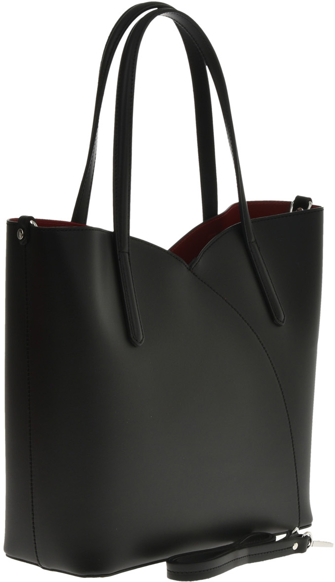 Geanta tote din piele naturala Antonia Moretti AM0612, Negru, #2, Bagsy