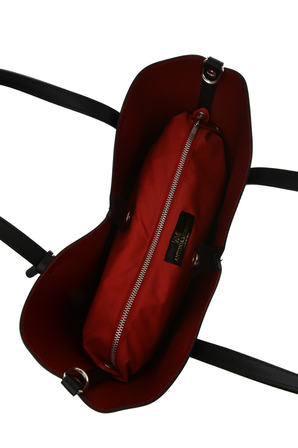 Geanta tote din piele naturala Antonia Moretti AM0612, Negru, #3, Bagsy