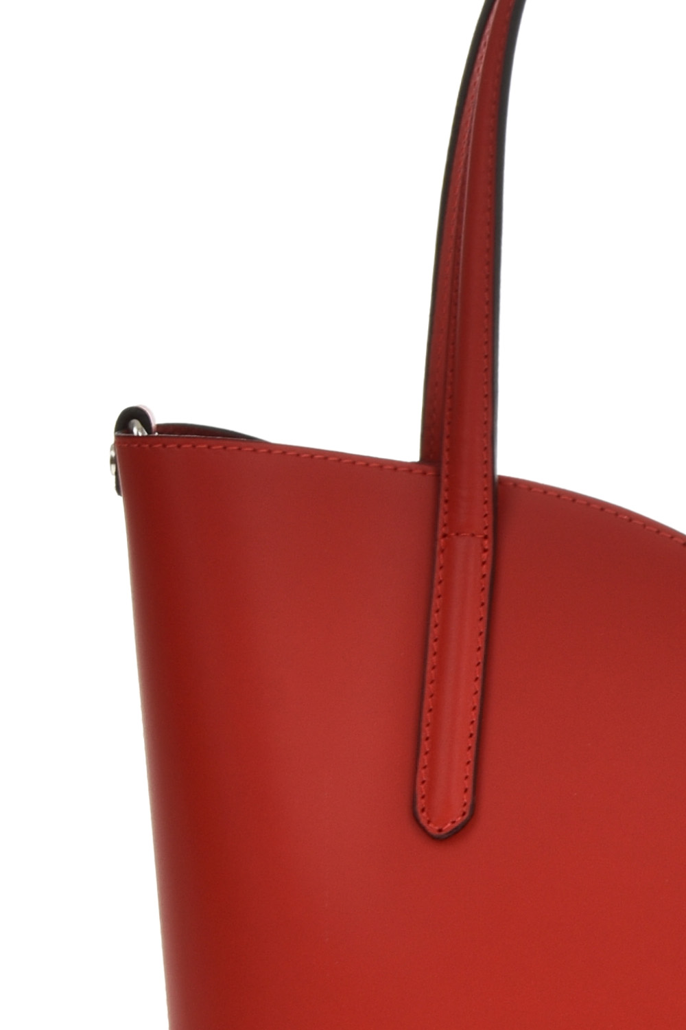 Geanta tote din piele naturala Antonia Moretti AM0612, Rosu, #5, Bagsy