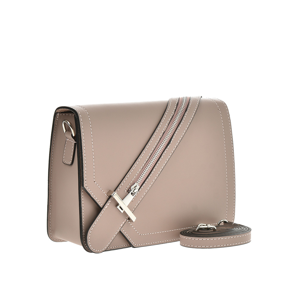 Geanta de umar din piele naturala Antonia Moretti AM0615, Roz prafuit, #2, Bagsy