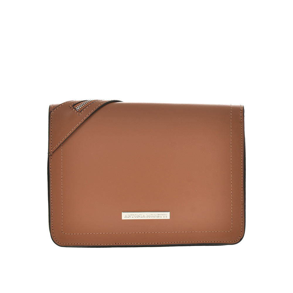 Geanta de umar din piele naturala Antonia Moretti AM0615, Cognac, #4, Bagsy