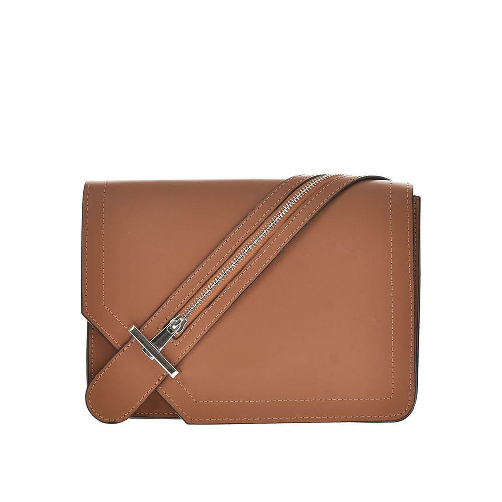 Geanta de umar din piele naturala Antonia Moretti AM0615, Cognac, #1, Bagsy