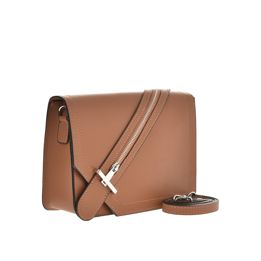 Geanta de umar din piele naturala Antonia Moretti AM0615, Cognac, #2, Bagsy