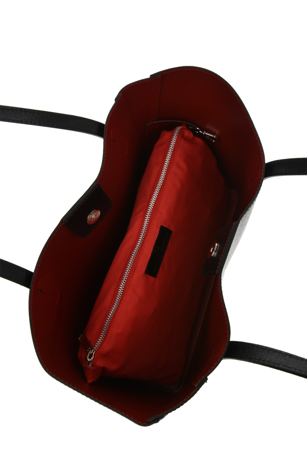 Geanta de mana din piele naturala Antonia Moretti AM0619, Negru, #4, Bagsy