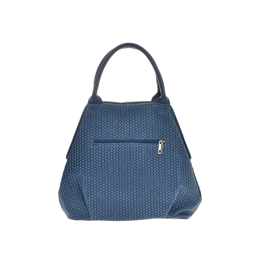 Geanta dama din piele naturala Antonia Moretti AM0650, Albastru, #3, Bagsy