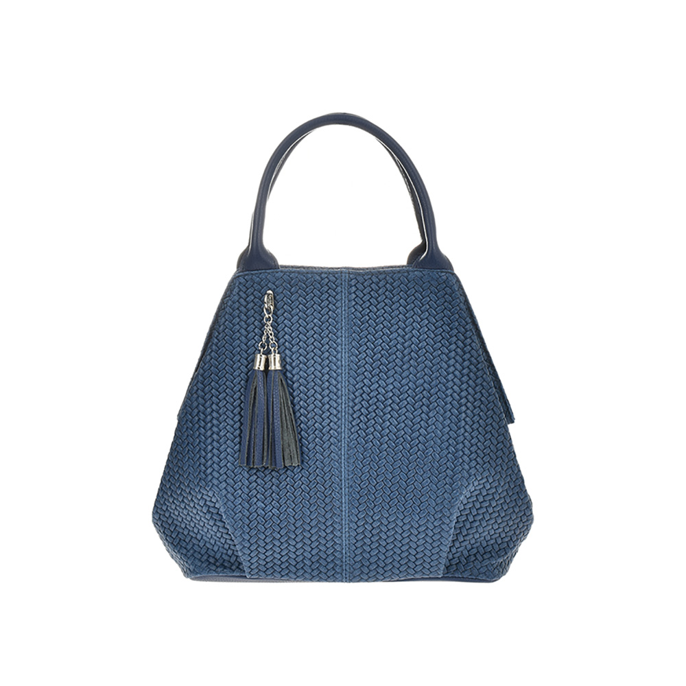 Geanta dama din piele naturala Antonia Moretti AM0650, Albastru, #1, Bagsy