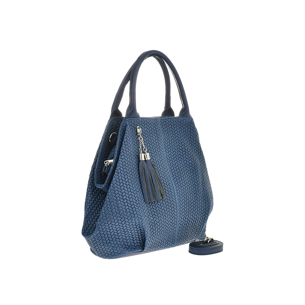 Geanta dama din piele naturala Antonia Moretti AM0650, Albastru, #2, Bagsy